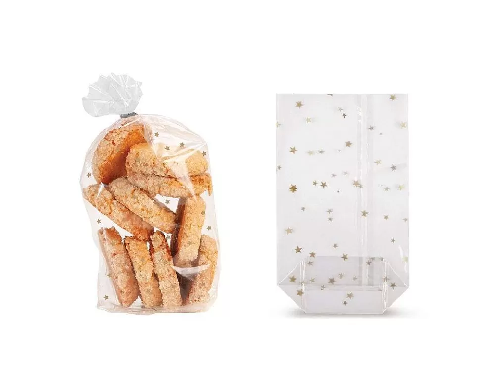 Pâtisserie | * 20 Sachets Cookies Noel Imprime Etoiles