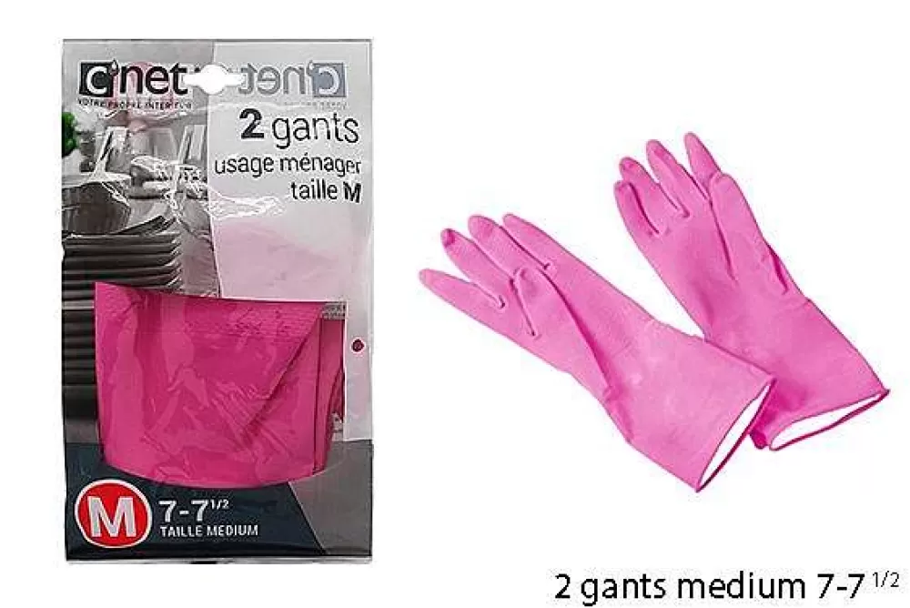 Menage | * 2 Gants Menage Latex 7