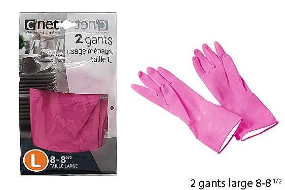 Menage | * 2 Gants Menage Latex 8