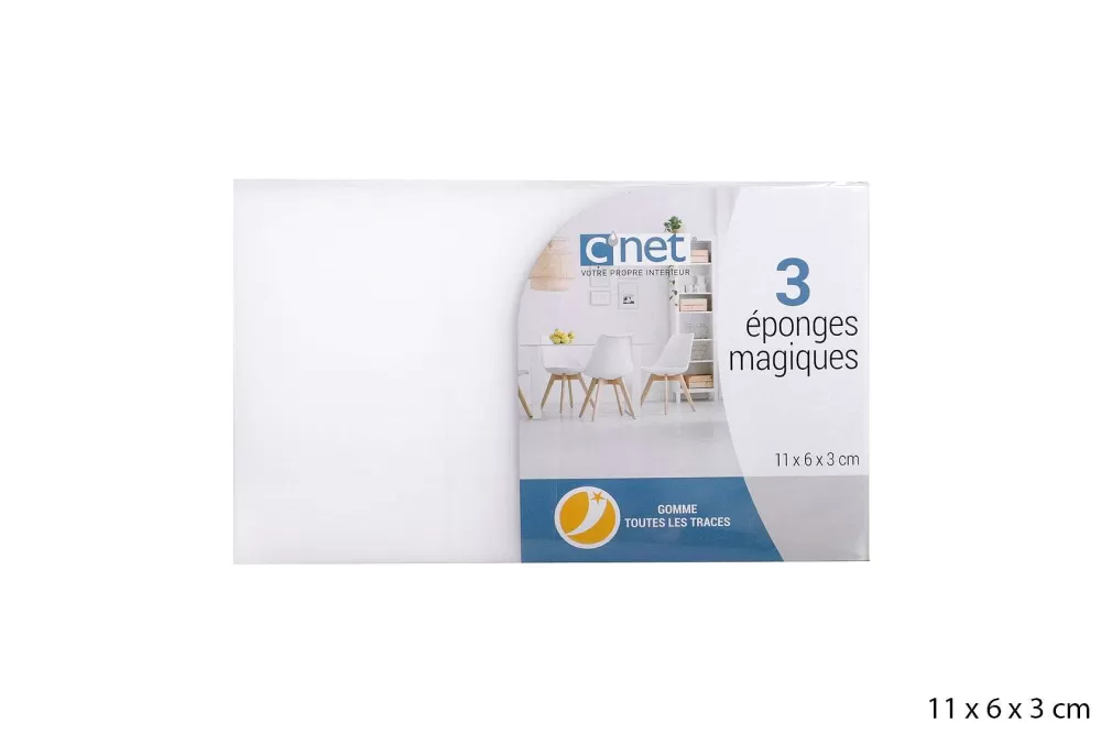 Menage | * 3 Eponges Magiques Blanches