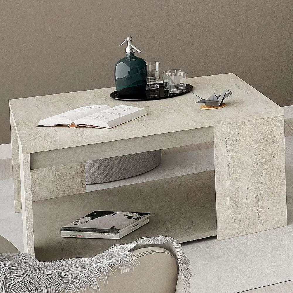 * Coiffeuses>Antibes Table Basse Chene Champ Beton Clair