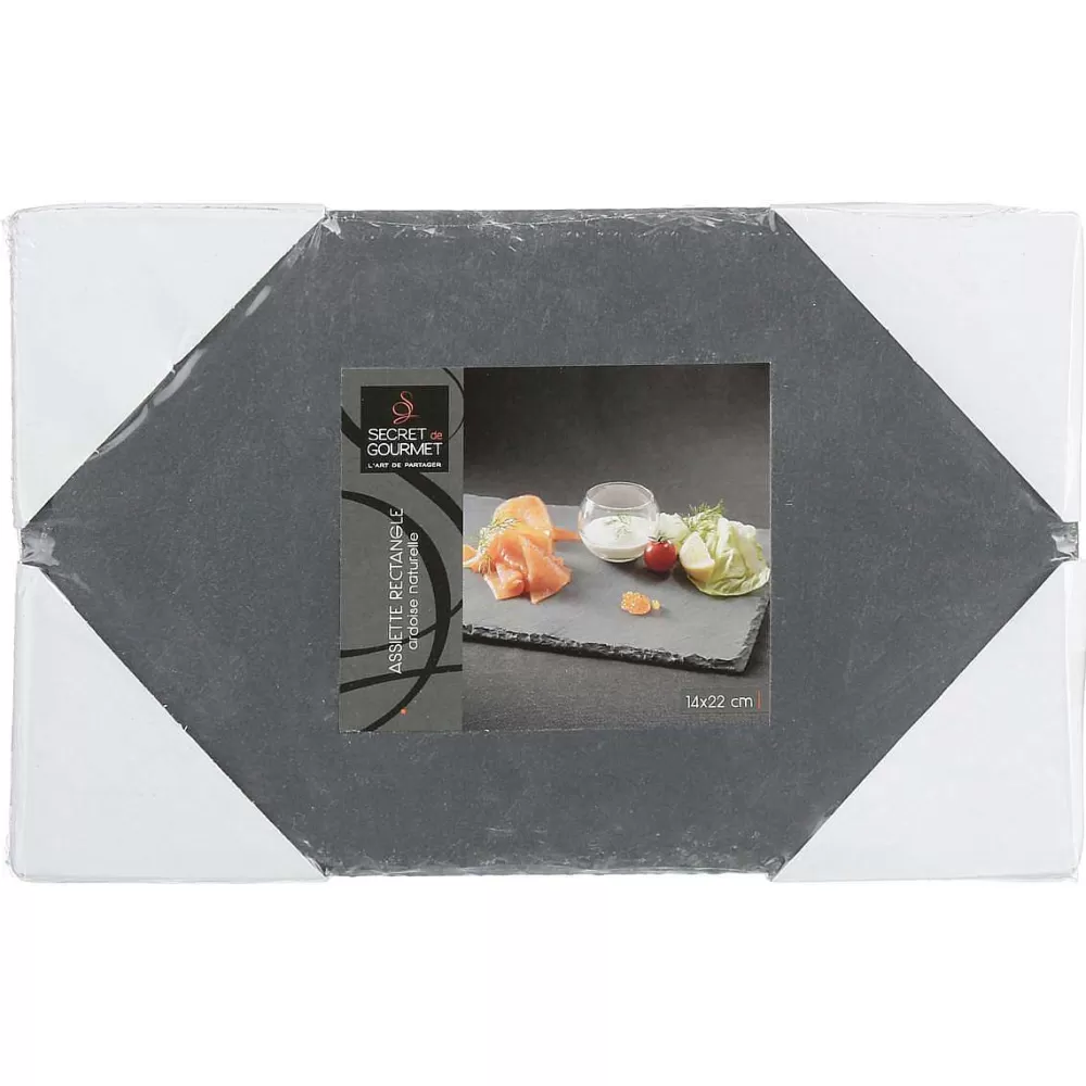 Vaisselle | Secret de Gourmet Assiette Ardoise 14X22Cm