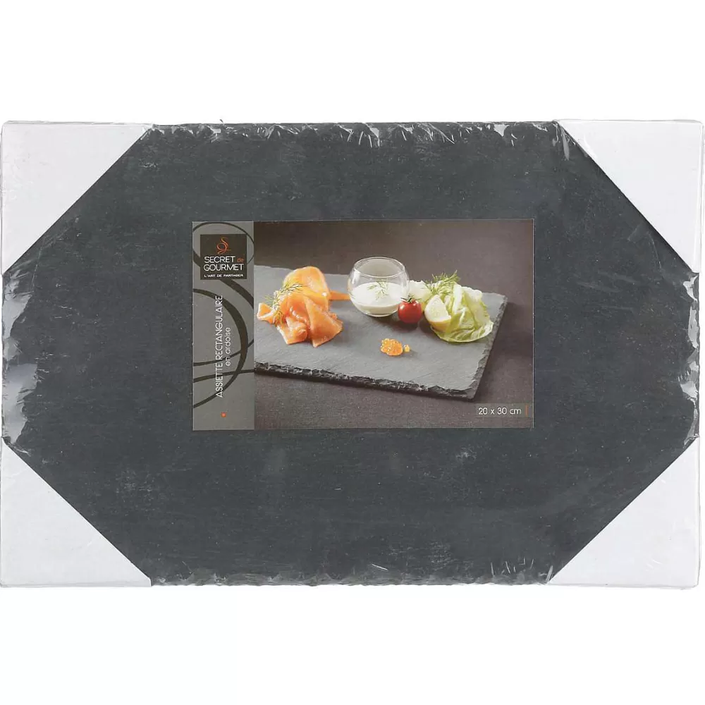 Vaisselle | Secret de Gourmet Assiette Ardoise 20X30Cm