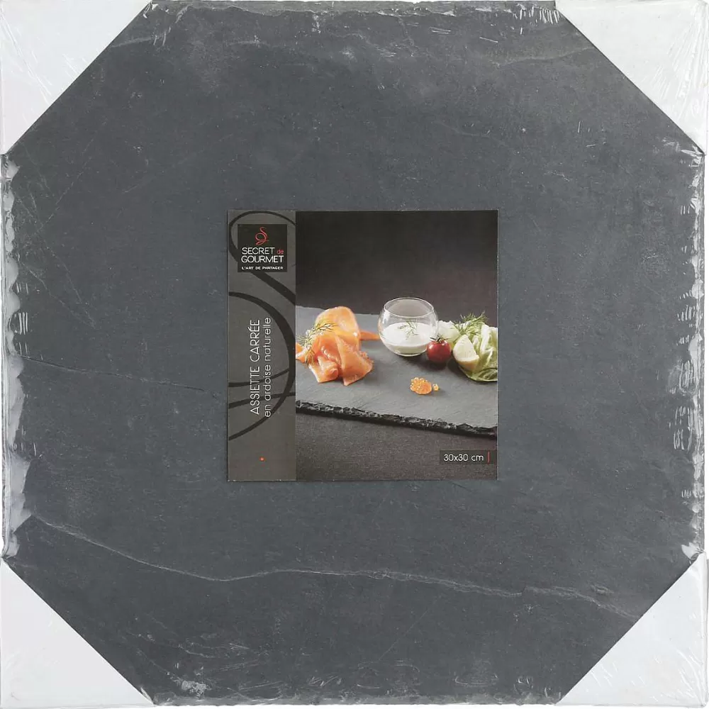 Vaisselle | Secret de Gourmet Assiette Ardoise 30X30Cm