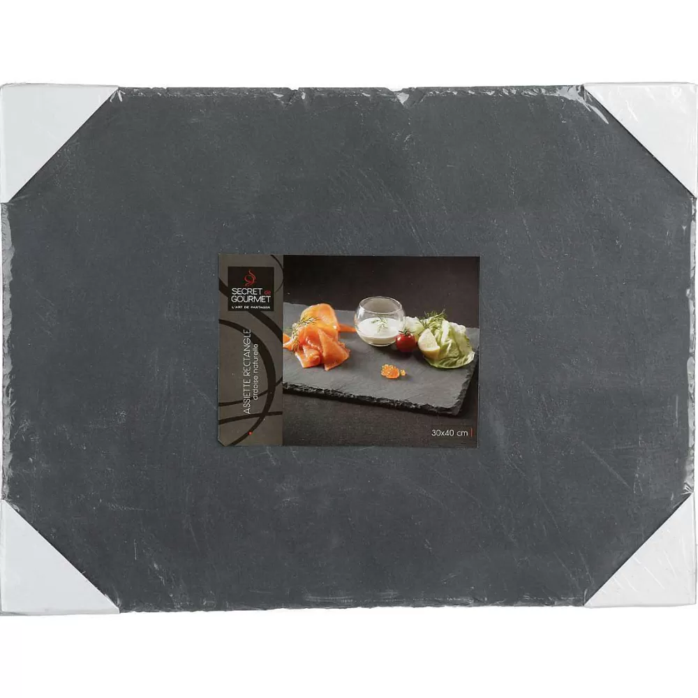 Vaisselle | Secret de Gourmet Assiette Ardoise 30X40Cm