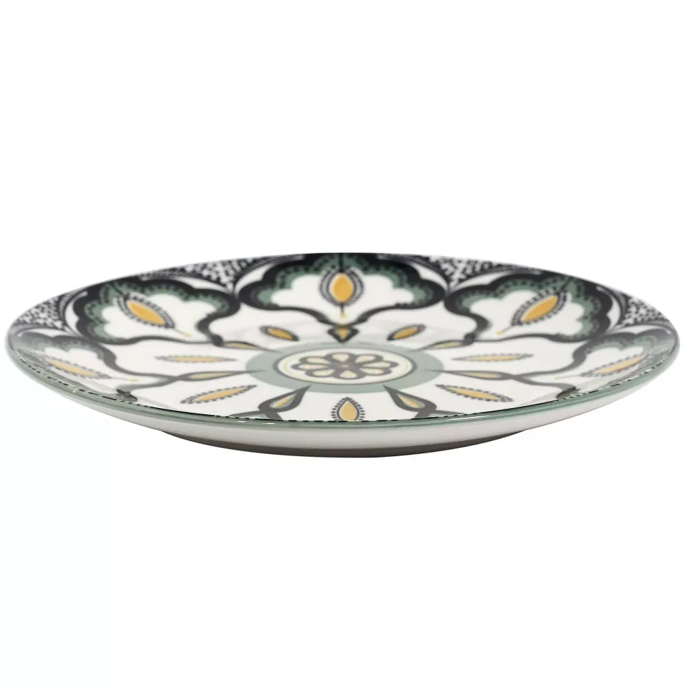 Vaisselle | * Assiette Mandala Vert D.19Cm