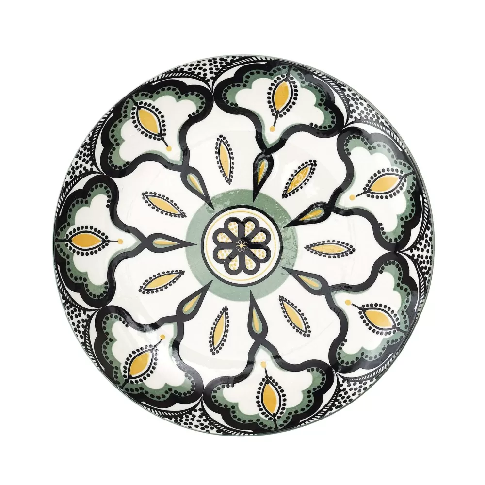 Vaisselle | * Assiette Mandala Vert D.19Cm