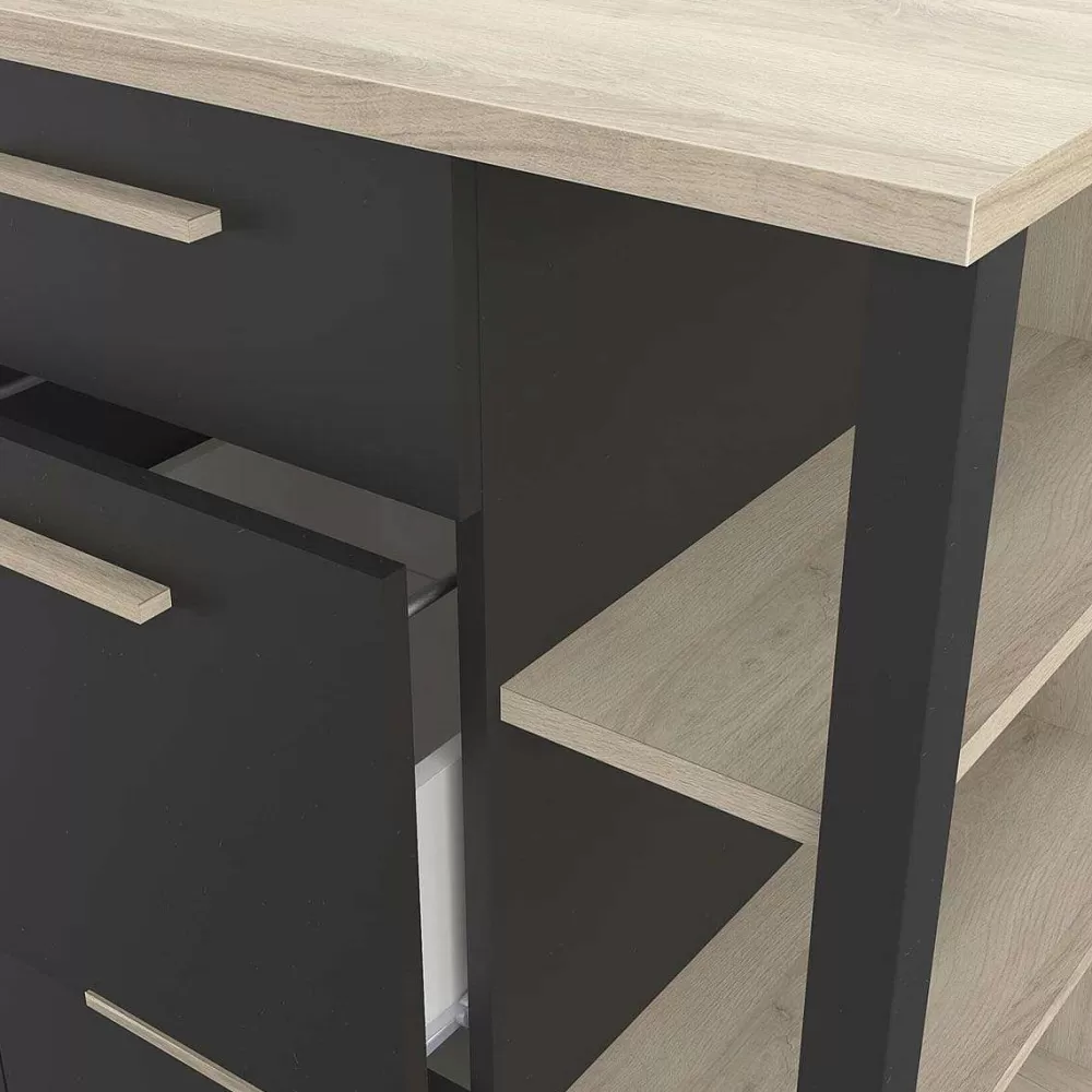 * Meubles De Cuisine>Atelier Meuble Bas 1 Porte 3 Tiroirs 3 Niches