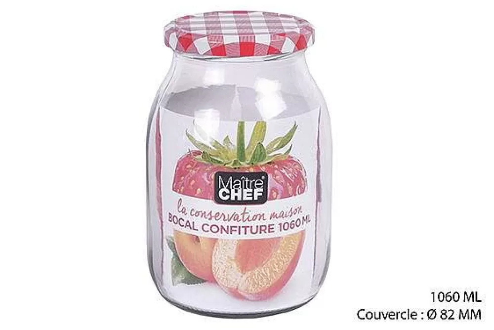 Conservation | * Bocal Confiture En Verre 1062Ml