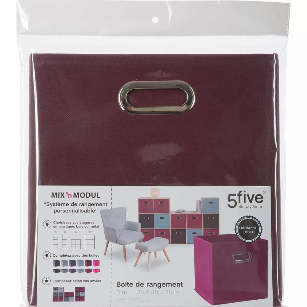 Five Meubles Modulables>Boite De Rangement 31X31Cm Aubergine