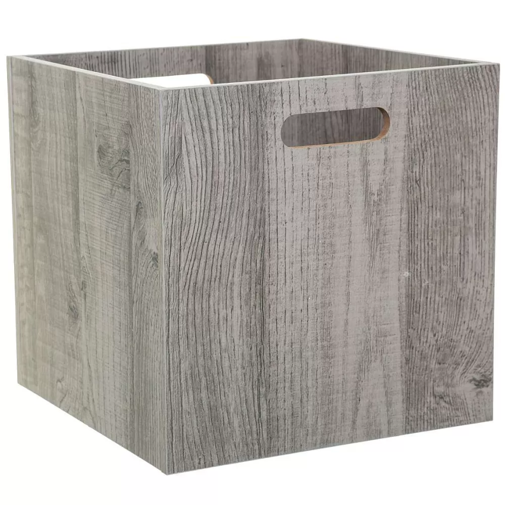 Five Meubles Modulables>Boite De Rangement 31X31Cm Bois Gris