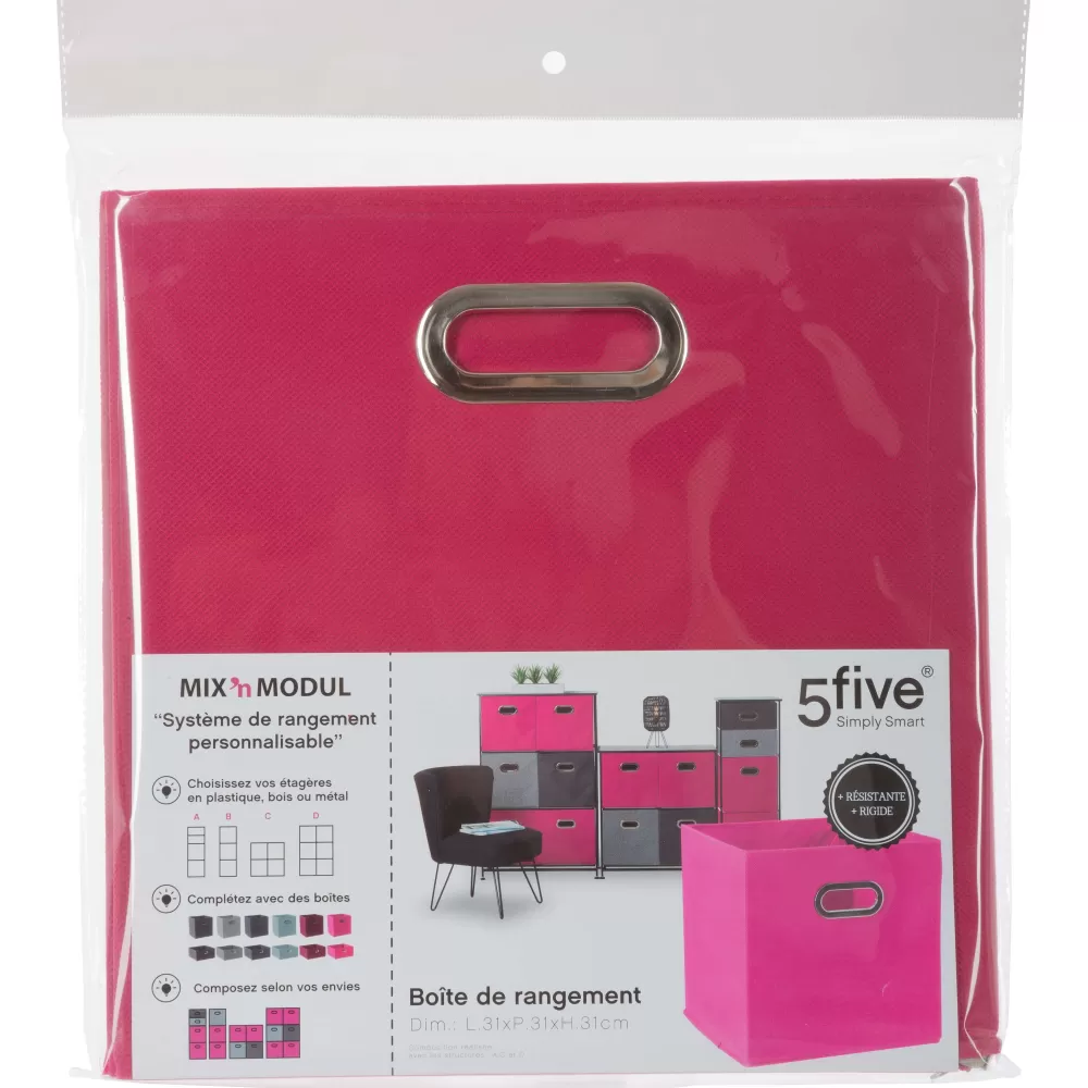 Five Meubles Modulables>Boite De Rangement 31X31Cm Framboise