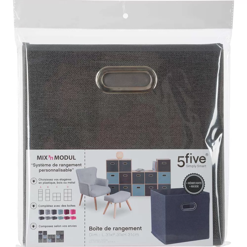 Five Meubles Modulables>Boite De Rangement 31X31Cm Gris Fonce Chine