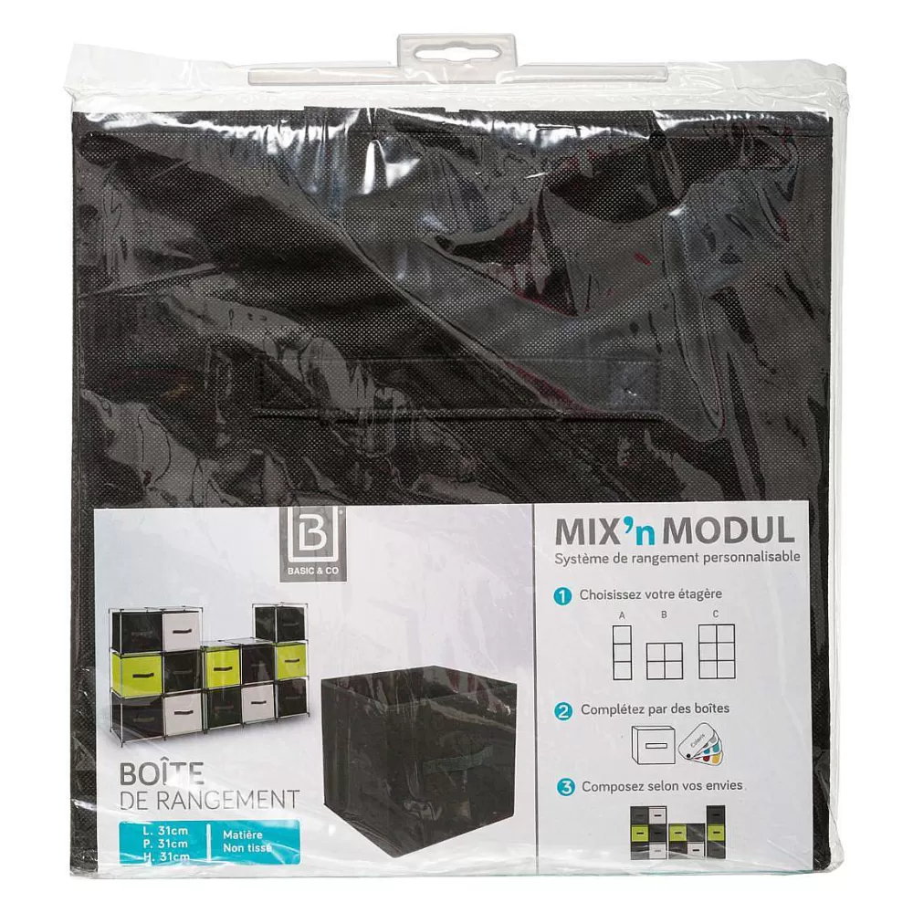 Five Meubles Modulables>Boite De Rangement 31X31Cm Noir