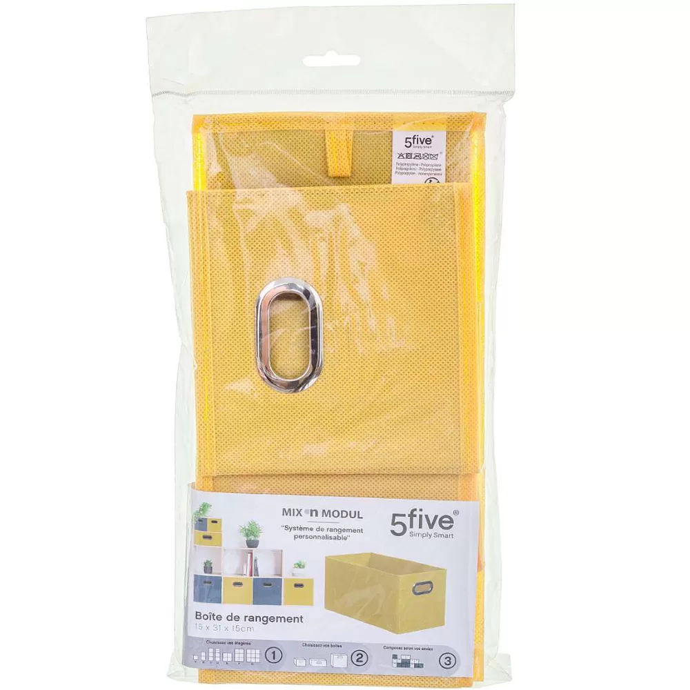 Five Meubles Modulables>Boite Rangement 15X31Cm Jaune