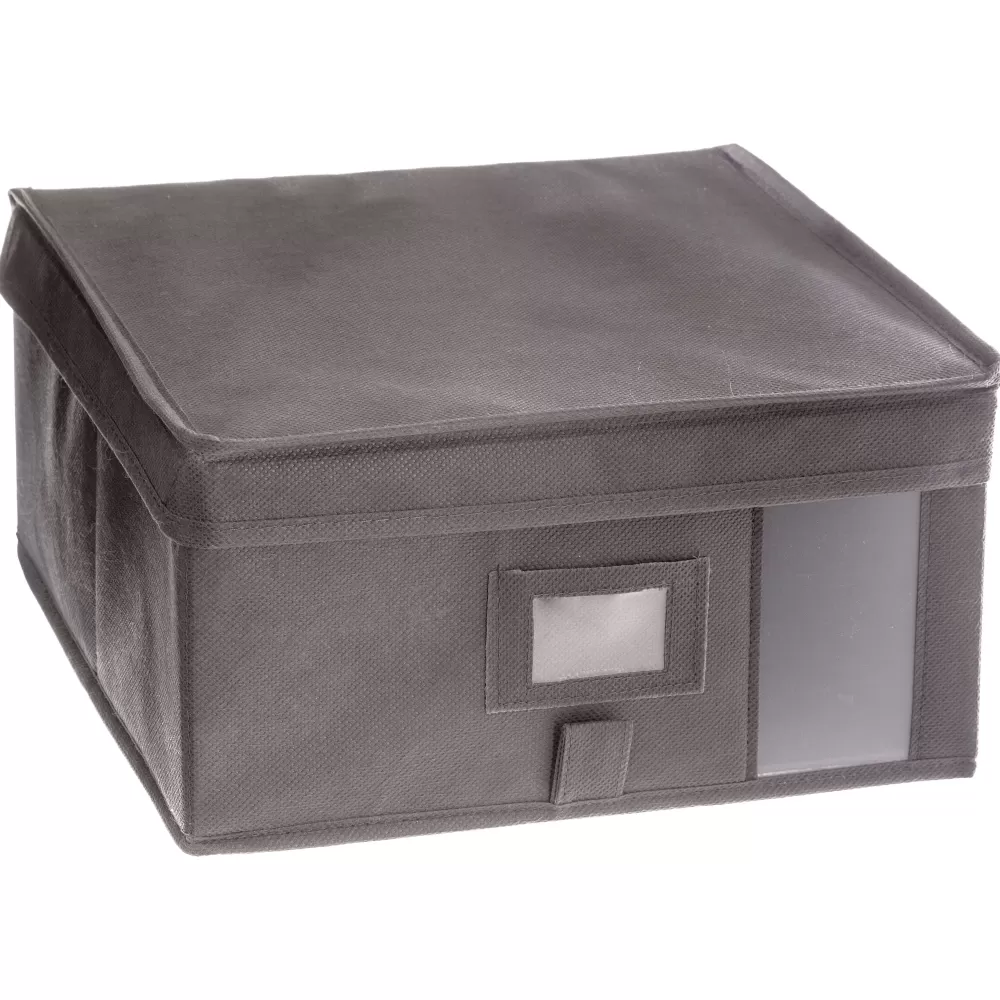 Organisation Du Dressing | Five Boîte De Rangement 30X30X15Cm Gris Clair