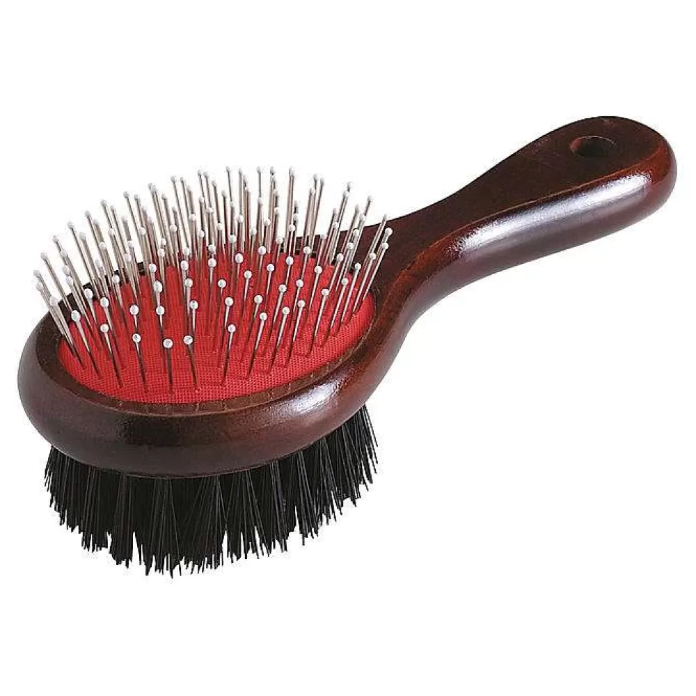 Hygiene Animale | * Brosse Chien Bois Double