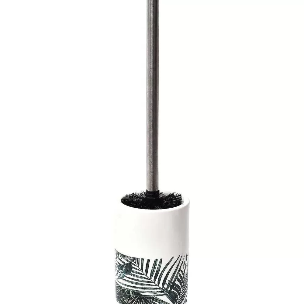 Accessoires Wc | * Brosse Dolomite Tige Inox Imprime Tropicale