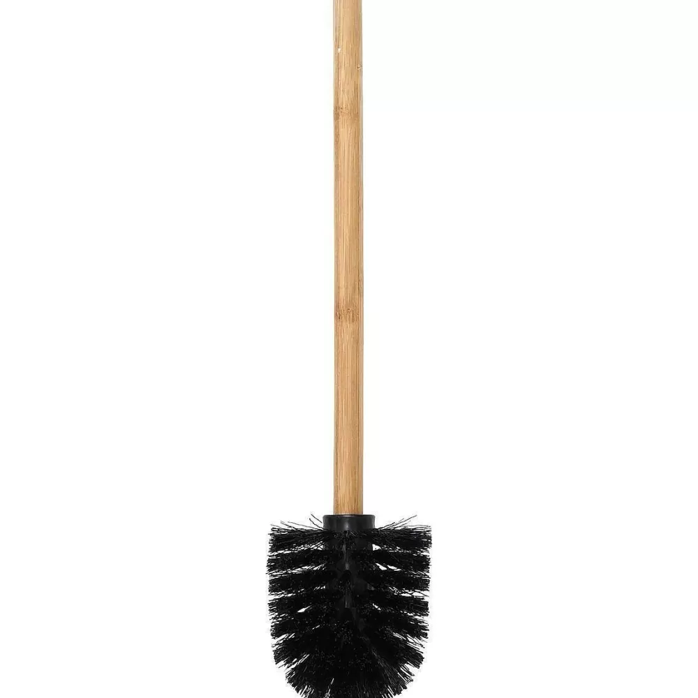 Accessoires Wc | * Brosse Wc Noir Manche Bambou