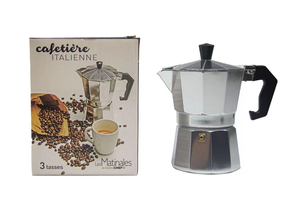 Petit-Déjeuner | * Cafetiere Italienne 3 Tasses Aluminium