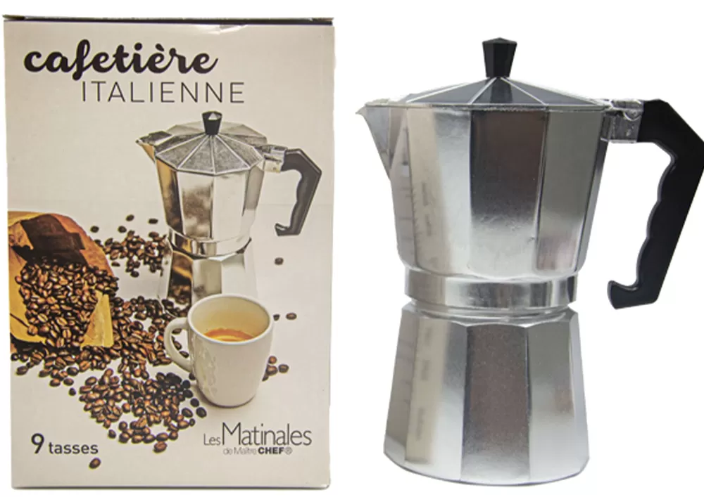 Petit-Déjeuner | * Cafetiere Italienne 9 Tasses Aluminium