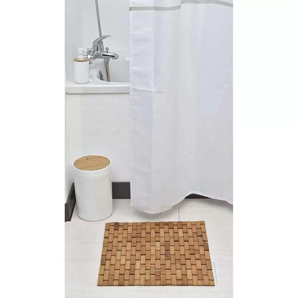 Tapis De Salle De Bain Et Wc | * Caillebotis Bambou Antiderapant 45X45Cm Bambou