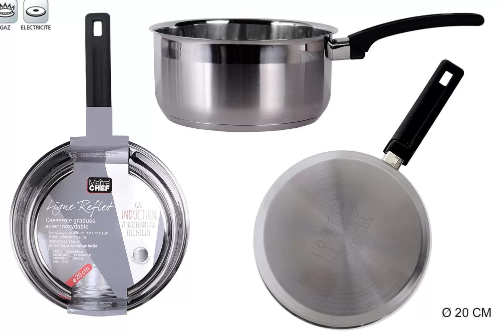 Cuisson | * Casserole Inox Reflet Graduee 20Cm