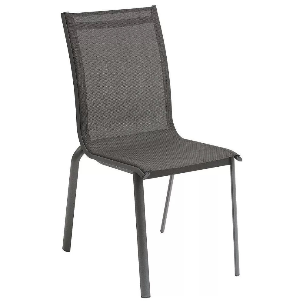 * Fauteuils Et Chaises De Jardin>Chaise Axant Empilable Anthracite Graphite