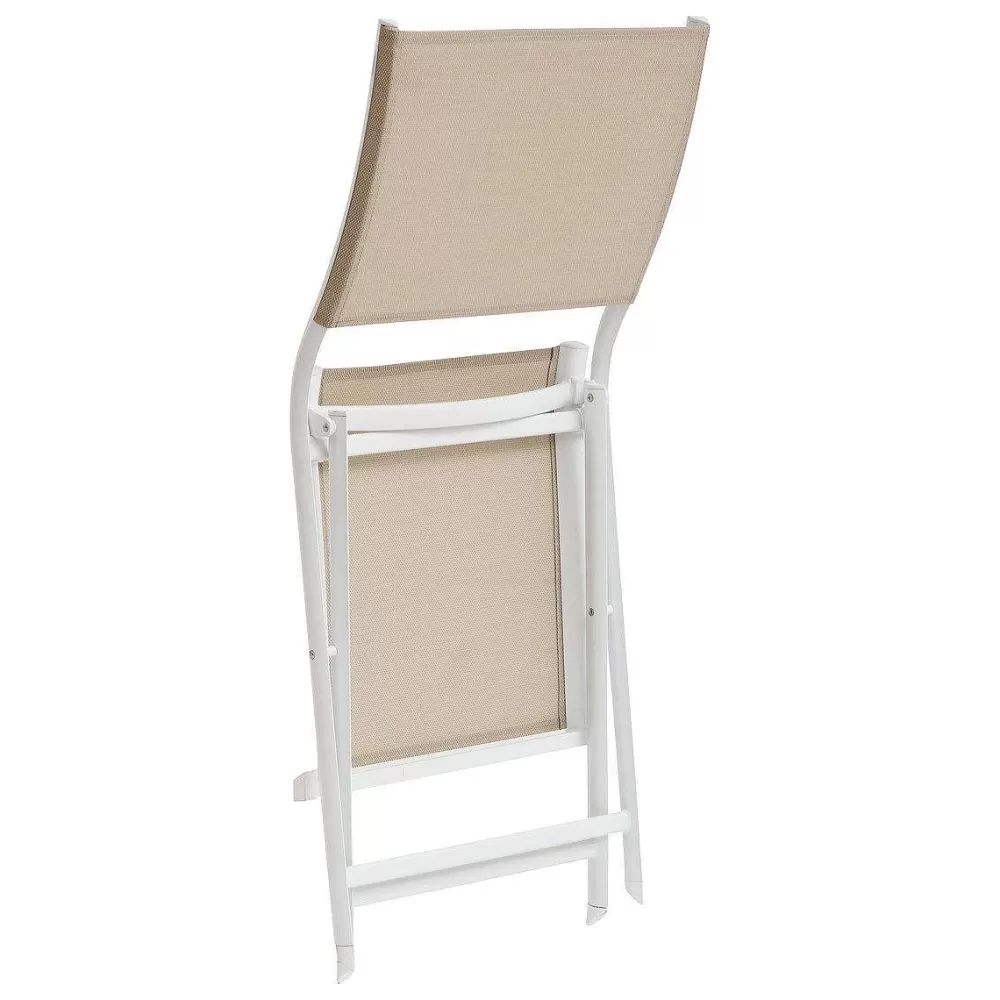 * Fauteuils Et Chaises De Jardin>Chaise Axant Pliante Lin Blanc