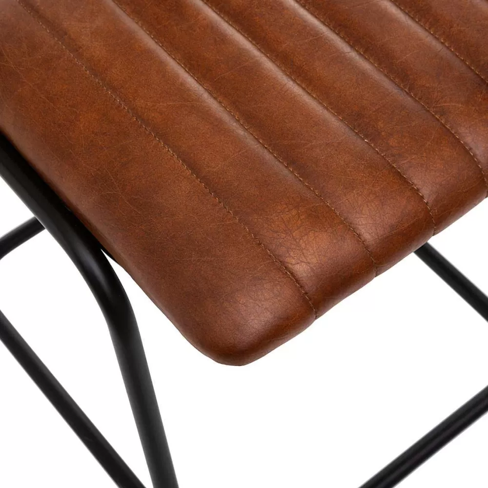 Atmosphera Tabourets De Bar>Chaise Bar Cognac Dario H.103Cm