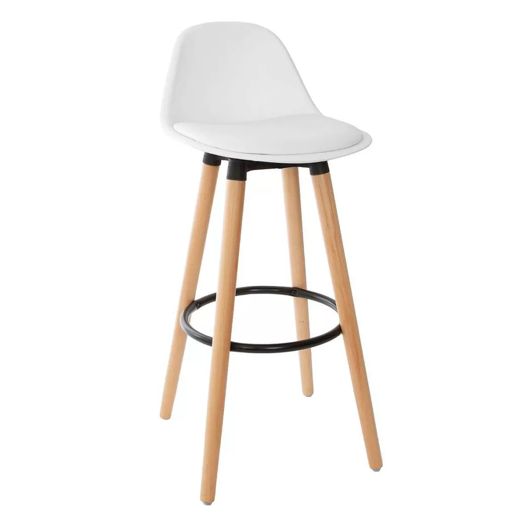 Atmosphera Tabourets De Bar>Chaise Bar Maxon Blanc