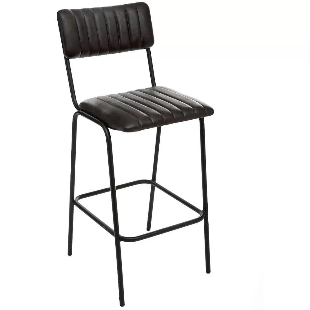 Atmosphera Tabourets De Bar>Chaise Bar Noir Dario H.103Cm