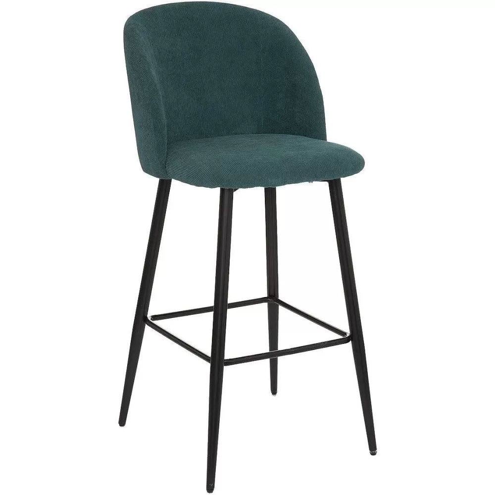 * Tabourets De Bar>Chaise De Bar Pied Noir Celeste Jade