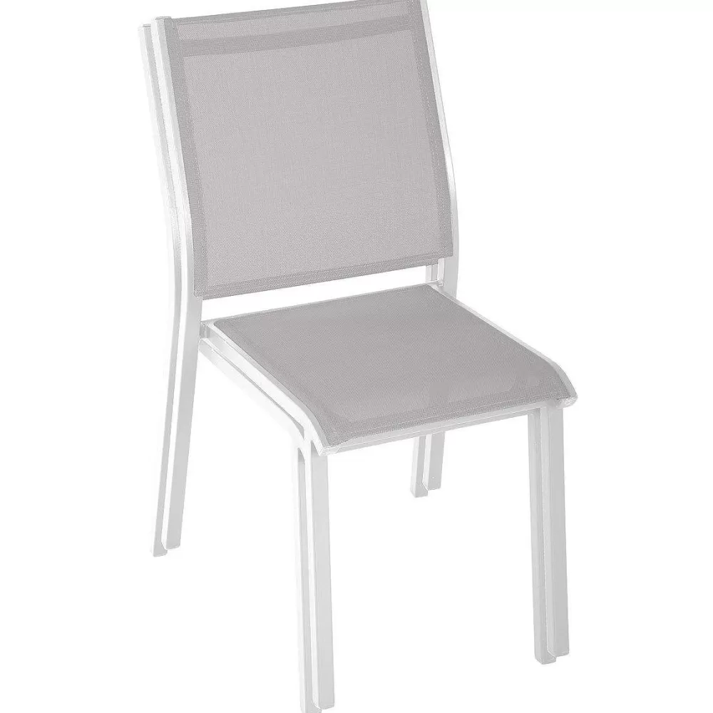 * Fauteuils Et Chaises De Jardin>Chaise Essentia Empilable Galet Blanc