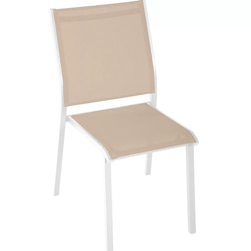 * Fauteuils Et Chaises De Jardin>Chaise Essentia Empilable Lin Blanc