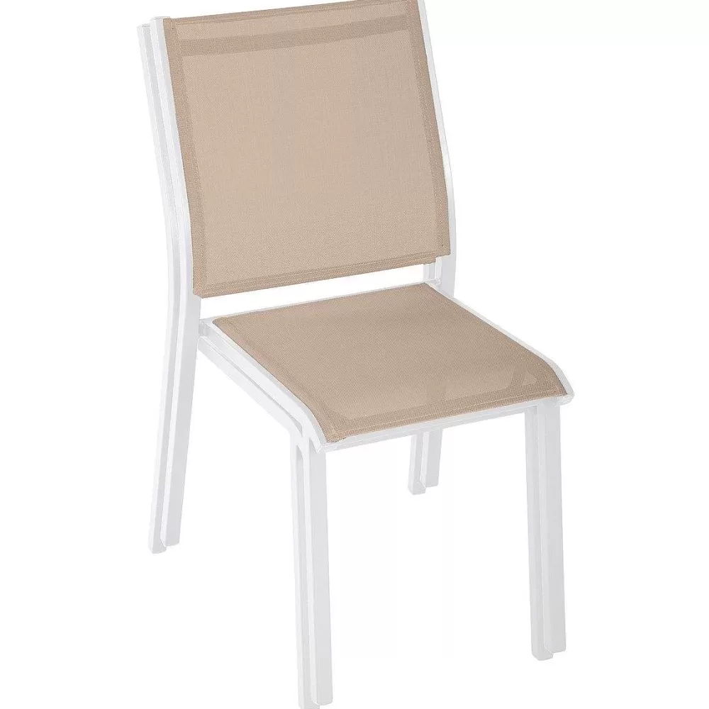 * Fauteuils Et Chaises De Jardin>Chaise Essentia Empilable Lin Blanc