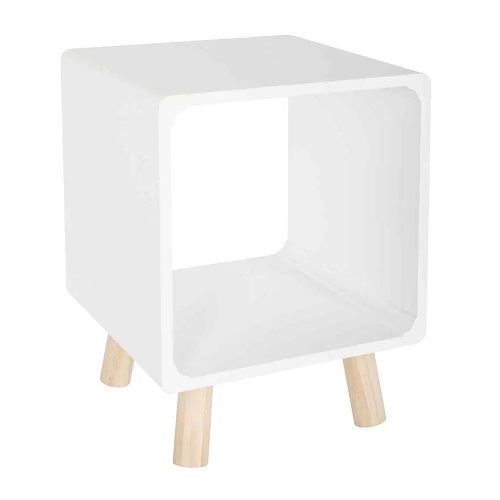 Atmosphera Tables De Chevet>Chevet Break Blanc X2 D.30X40Cm Et 35X45Cm