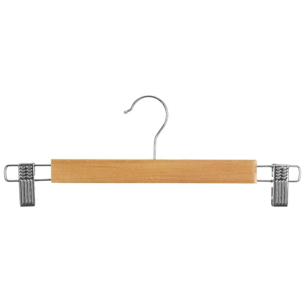 Organisation Du Dressing | Five Cintre Bois Pince Metal X3 Pièces