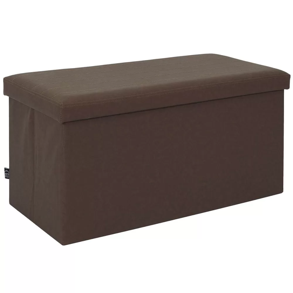 * Poufs>Coffre Banc Pliable Marron