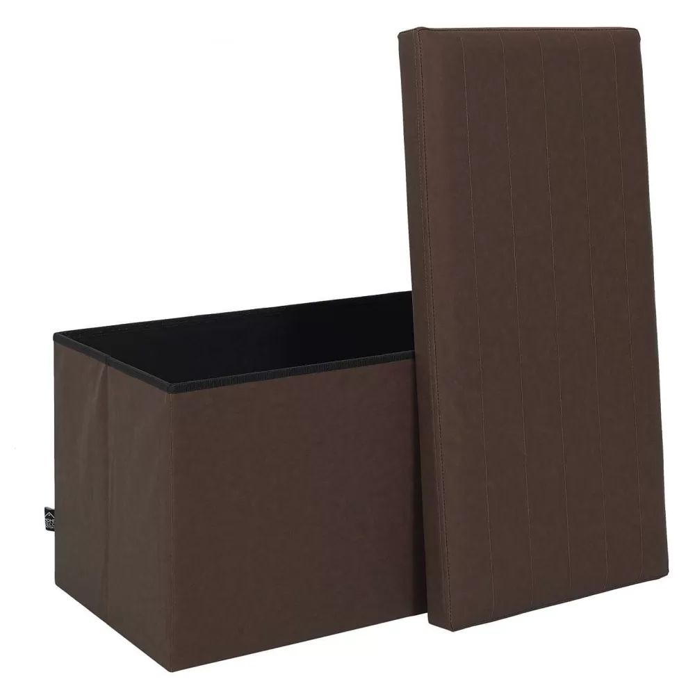 * Poufs>Coffre Banc Pliable Marron