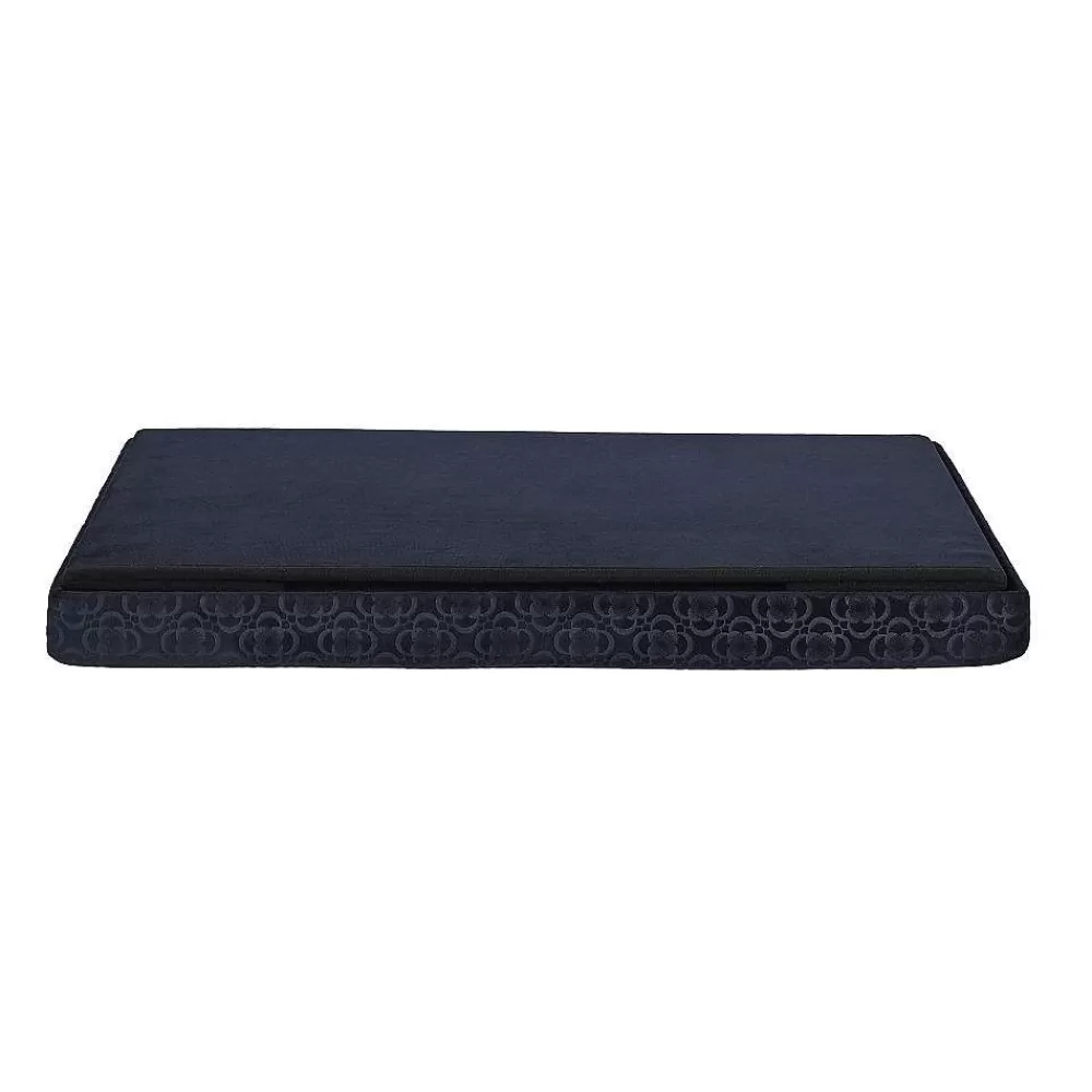 * Poufs>Coffre Banc Pliable Retro Bleu Nuit