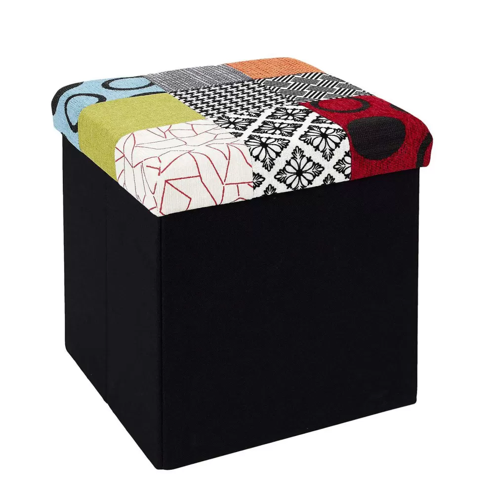 * Poufs>Coffre Pouf Pliable Patchwork