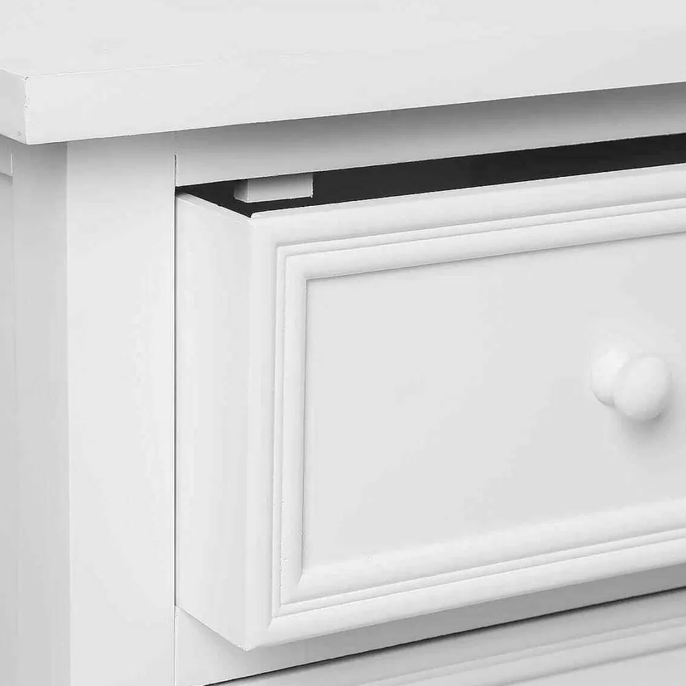 Atmosphera Commodes>Commode 5 Tiroirs Blanc Charme