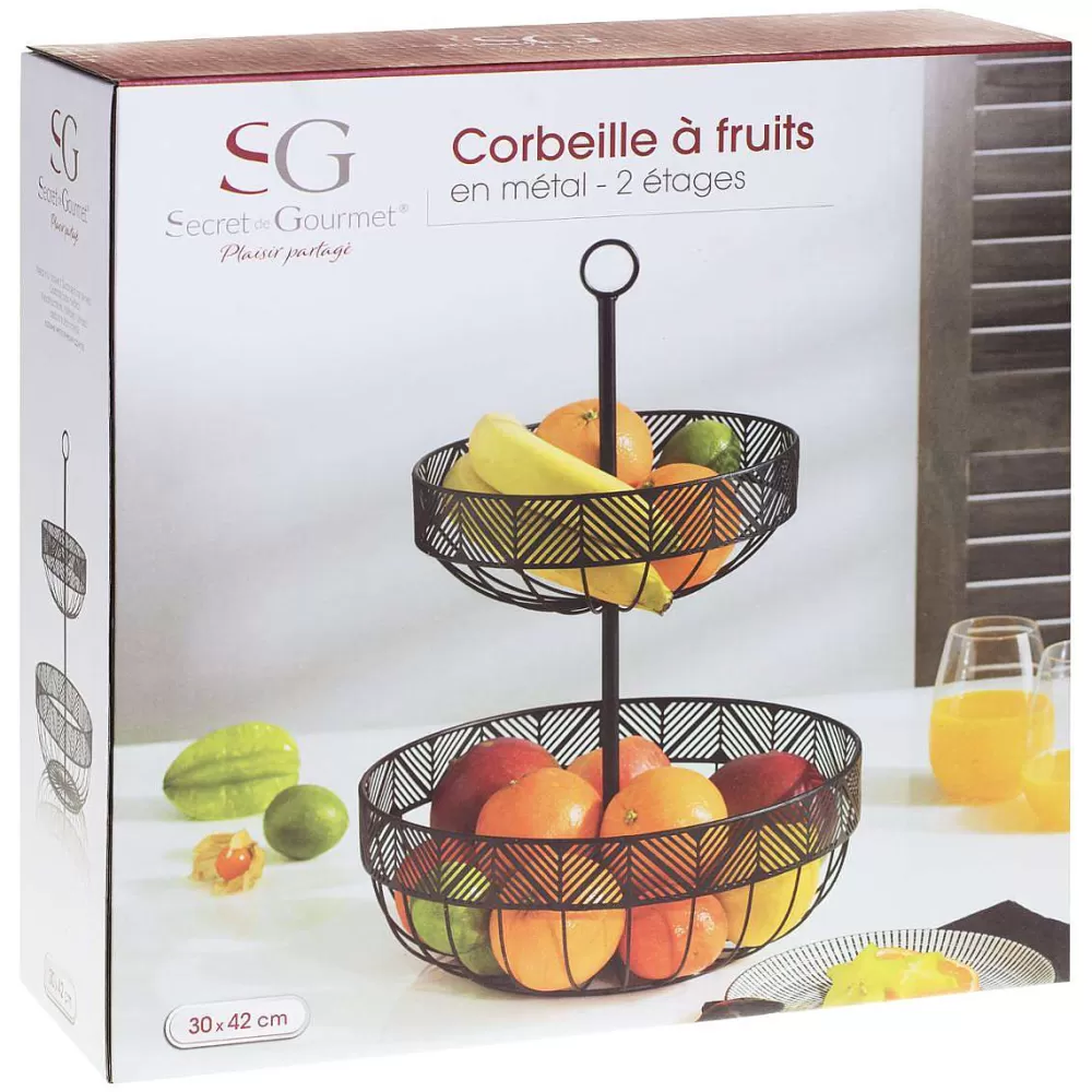 Organisation De La Cuisine | Five Corbeille 2 Etages Frise