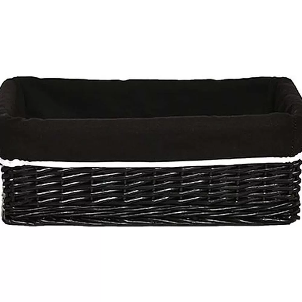 Rangements Deco | * Corbeille Osier Noir Taille L