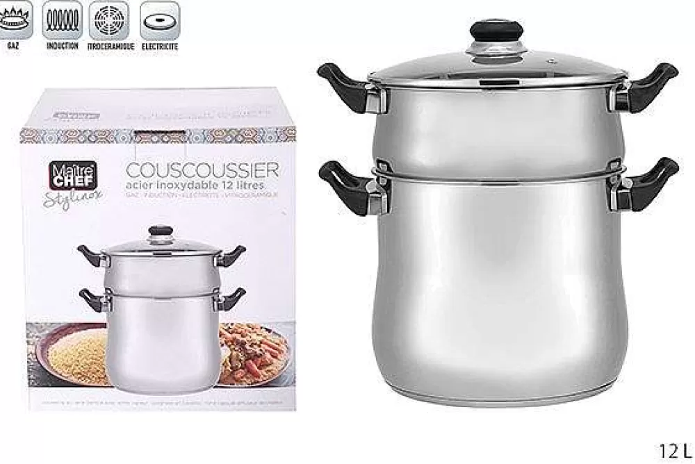 Cuisson | * Couscoussier Inox 12L Induction