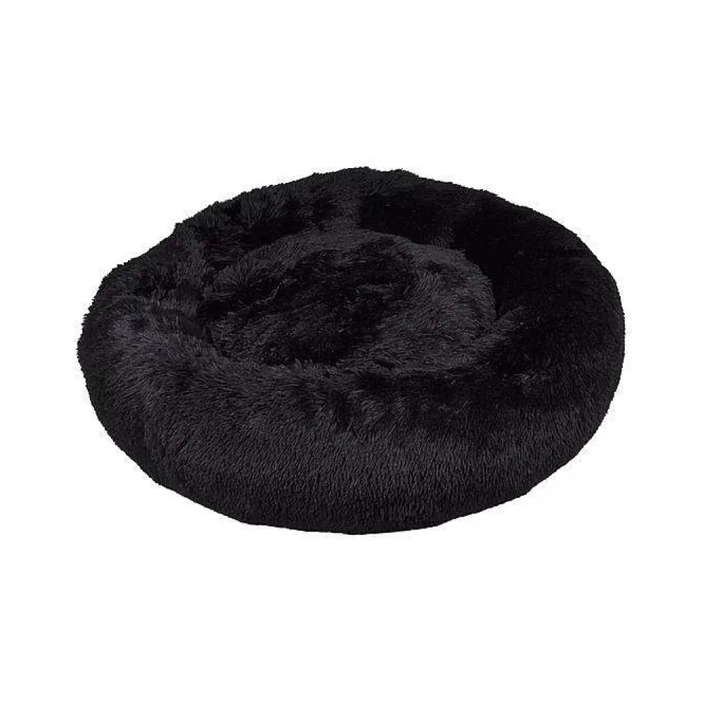 Couchage Et Transport | * Coussin Rond Apaisant D.75X24Cm Fluffy Noir