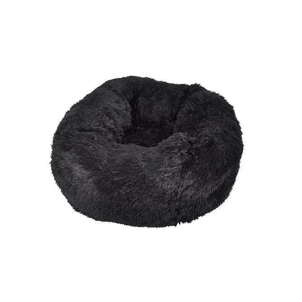 Couchage Et Transport | * Coussin Rond Apaisant Fluffy 55X25Cm Noir