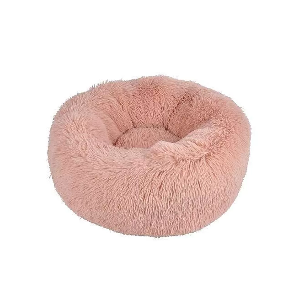 Couchage Et Transport | * Coussin Rond Apaisant Fluffy 55X25Cm Rose