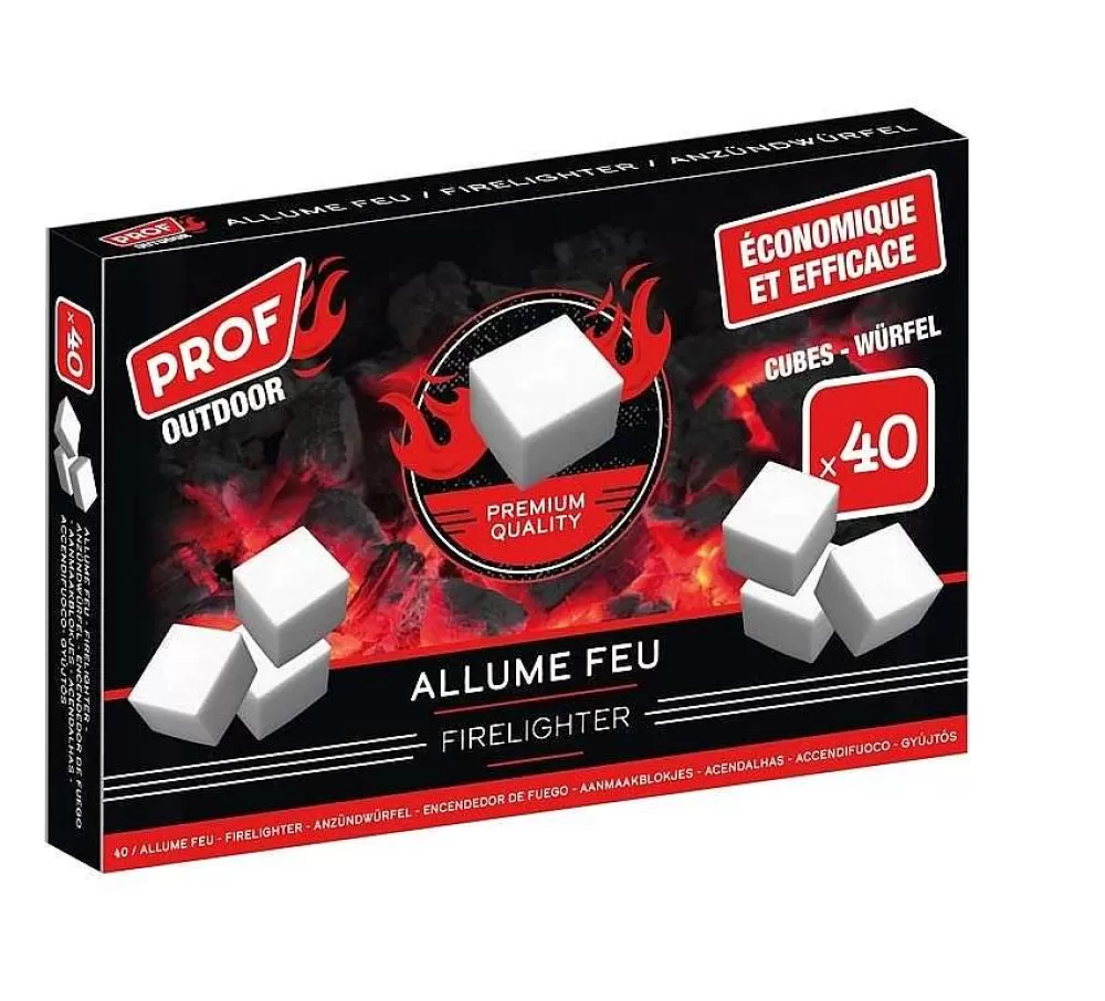 Divers Bazar | * Cubes Allume Feu Blanc X40 Pièces